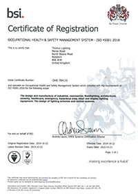 BS EN ISO 45001:2019 Zertifikat