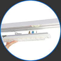 5. Clip modules onto trunking